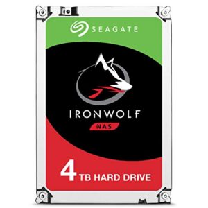 Seagate ST4000VN008 IronWolf - Hard Drive - 4 TB - Internal - 3.5 inch - SATA 6Gb/s - 5900 RPM - Buffer: 64 MB