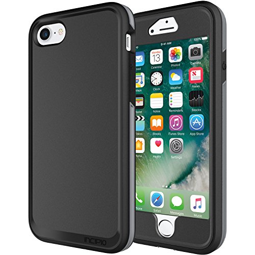 iPhone 7 Case, Incipio Performance Series Max Protection Shock Absorbing Cover fits Apple iPhone 7 - Black/Gray