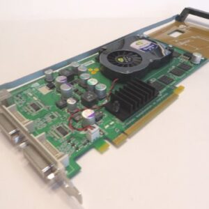 HP 366495-001 NVIDIA Quadro FX1300 PCI-E (x16) graphics board - Midrange 3D graphics board with 128MB DDR SDRAM, dual 400MHz RAMDAC, one 3-pin mini-DIN stereo output, and two DVI-I analog-digital outputs - ATX form factor - Requires one PCI-Express slot