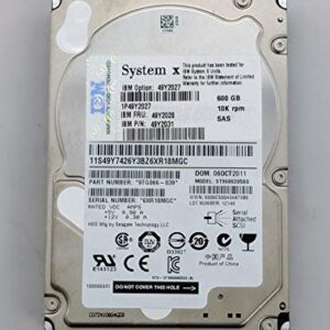 49Y2027 IBM 600-GB 10K 2.5 SAS SFF SS HDD