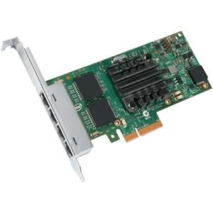 "Intel I350T4BLK Ethernet Server Adapter I350-T4 - Network adapter - PCI Express 2.0 x4 low profile - 10Mb LAN, 100Mb LAN, Gigabit LAN - 10Base-T, 100Base-TX, 1000Base-T - 4 ports"