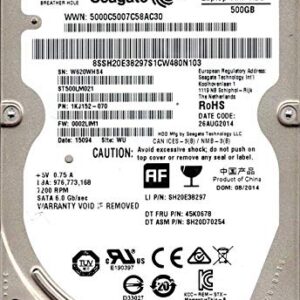 ST500LM021 P/N: 1KJ152-070 F/W: 0002LIM1 WU W62 Seagate 500GB