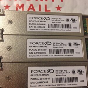 10GB FORCE10 GP-XFP-1S MFGR3 PLRXXL-SC-S43-81 850nm XFP Transceiver
