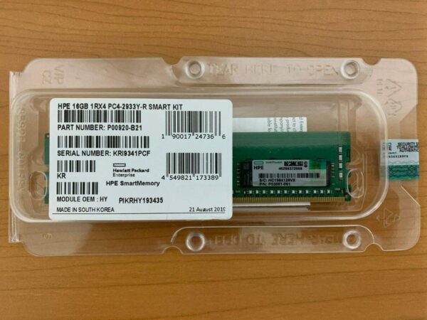 New HPE P00920-B21 P03051-091 16GB 1RX4 PC4-2933Y-R Memory Factory Sealed