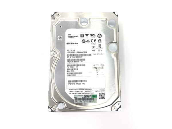 MB8000JFECQ HP 8TB 7.2K 12Gbps SAS 3.5'' Hard Drive