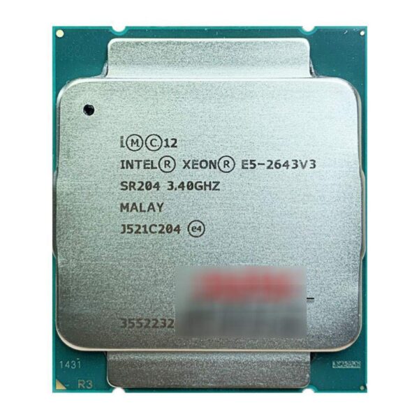 Intel Xeon E5-2643V3 E5 2643v3 E5 2643 V3 3.4 GHz Six-Core Twelve-Thread CPU Processor 20M 135W LGA 2011-3