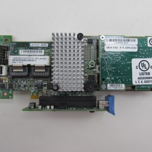 IBM 46M0851 ServeRAID M5015 SAS/SATA Controller Card + Riser + 43W4343 Carrier