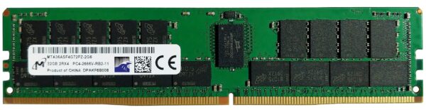 Micron MTA36ASF4G72PZ-2G6 32GB PC4-2666V 2RX4 Memory Module