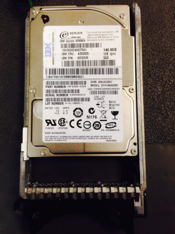 42D0613 IBM 300 GB 10K RPM SAS 6GBps 2.5 Inches Form Factor Slim