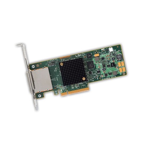 LSI SAS 9207-8e 8-port 6Gb/s SATA+SAS PCI-Express 3.0 Low Profile Host Bus Adapter; Single