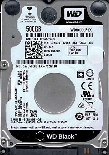 WD5000LPLX-75ZNTT0 DCM: EA0TJAB WXT1E Western Digital 500GB