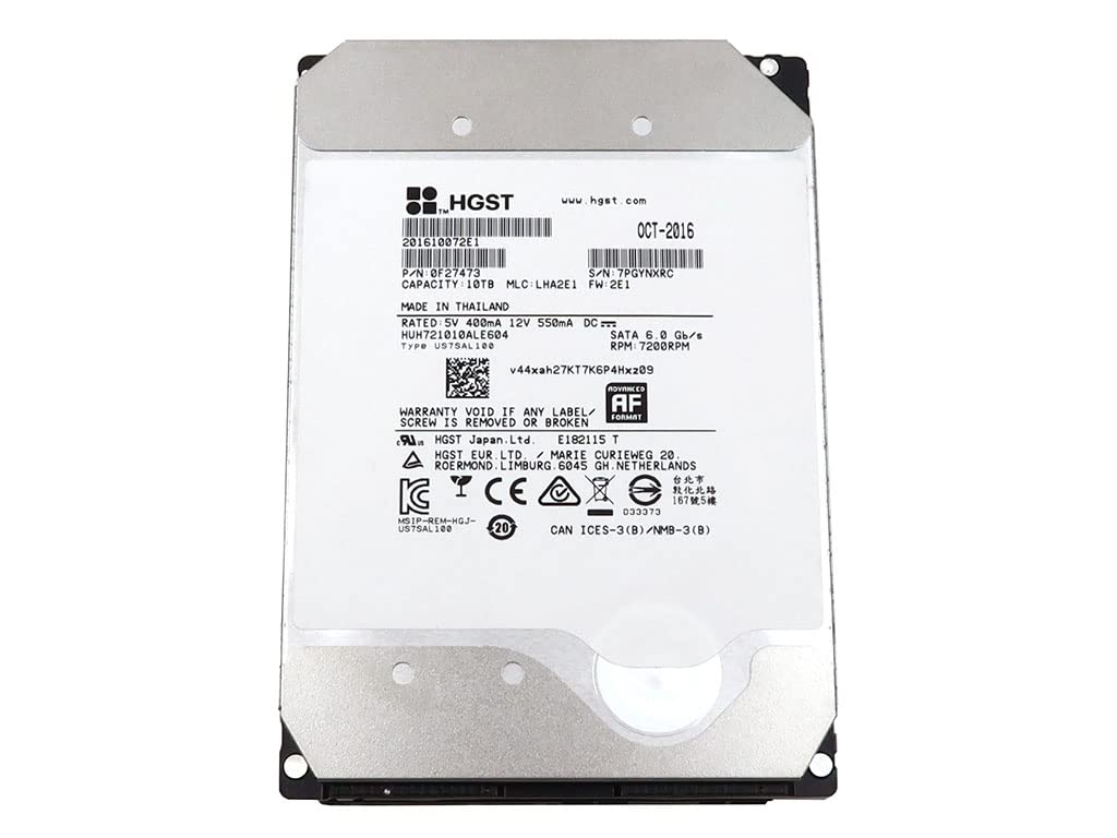 HGST Ultrastar HUH721010ALE604 10TB 3.5 inch 7200 RPM 256MB Cache SATA 6Gb/s HDD Hard Disk Drive 0F27473 for Other Desktop Systems