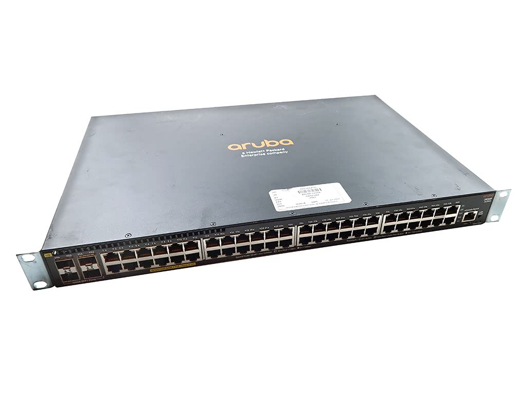 HPE Aruba 2930F JL256A 1U Rack-Mountable 48G PoE+ 4SFP Ports Network Ethernet Switch RSVLC-1419