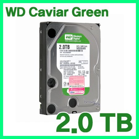 Wd Caviar Green 2Tb Wd20Ear Sata-3 Hdd