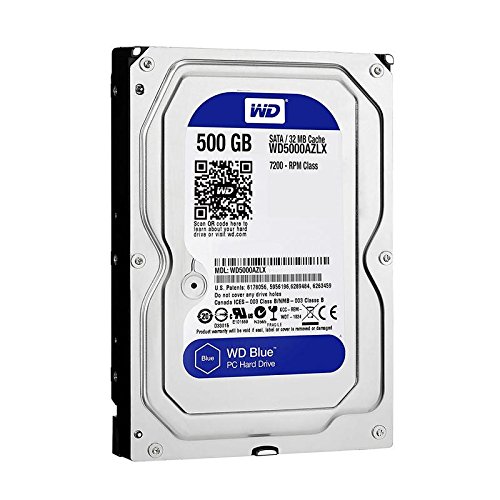 WD Blue 500GB Internal SATA Hard Drive (WD5000AZLX)