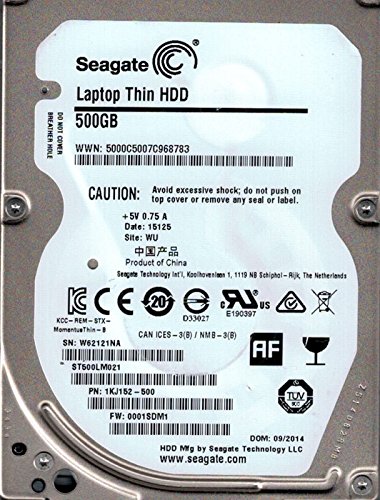 Seagate ST500LM021 SSD Hybrid P/N: 1KJ152-500 F/W: 0001SDM1 500GB WU