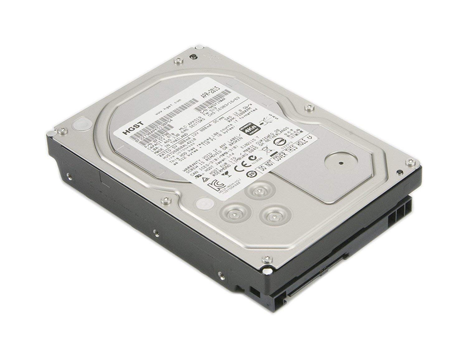 HGST Ultrastar 7K6000 HUS726060AL4210 6 TB 3.5" Internal Hard Drive - SAS - 7200 rpm - 128 MB Buffer - 0F22790 by Generic