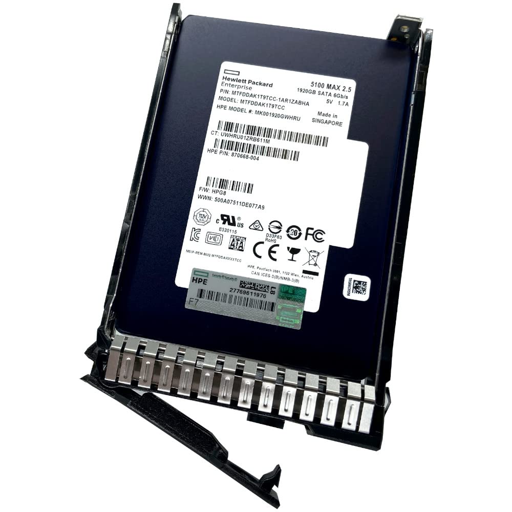 MTFDDAK1T9TCC HPE 1.92TB 6G MU SATA 2.5'' SFF SC DS SSD