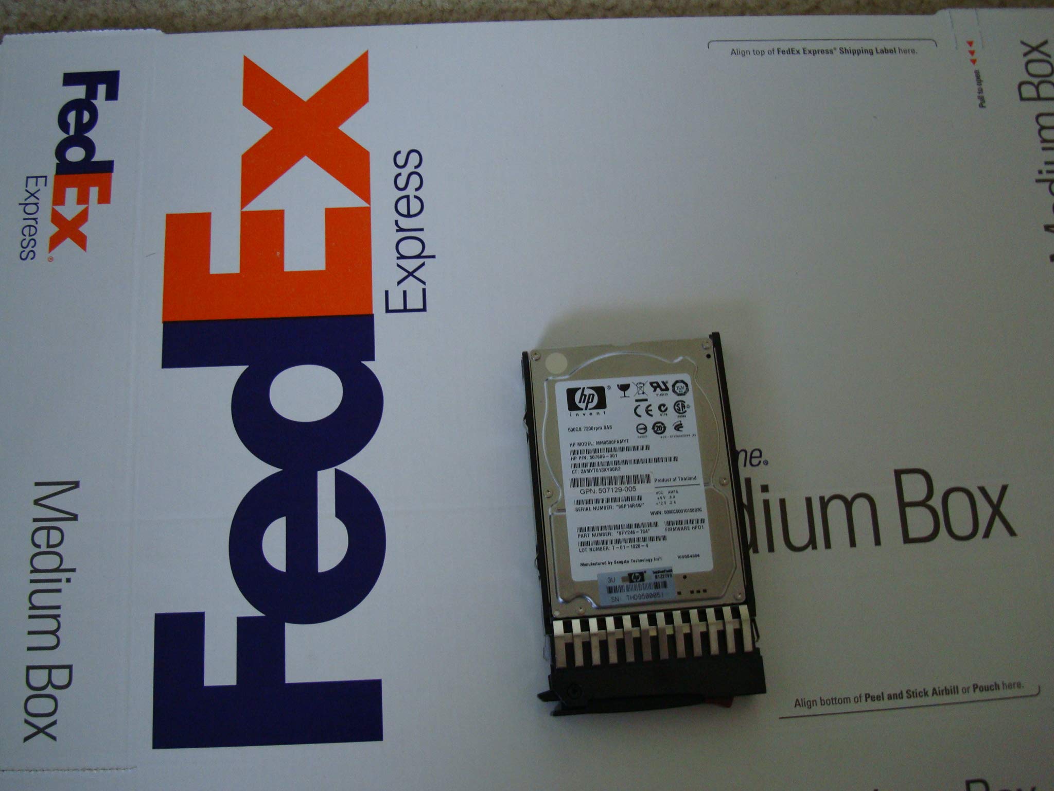 HP MM0500FBFVQ MM0500FBFVQ HP 500GB 7.2K 6G SAS SFF HDD