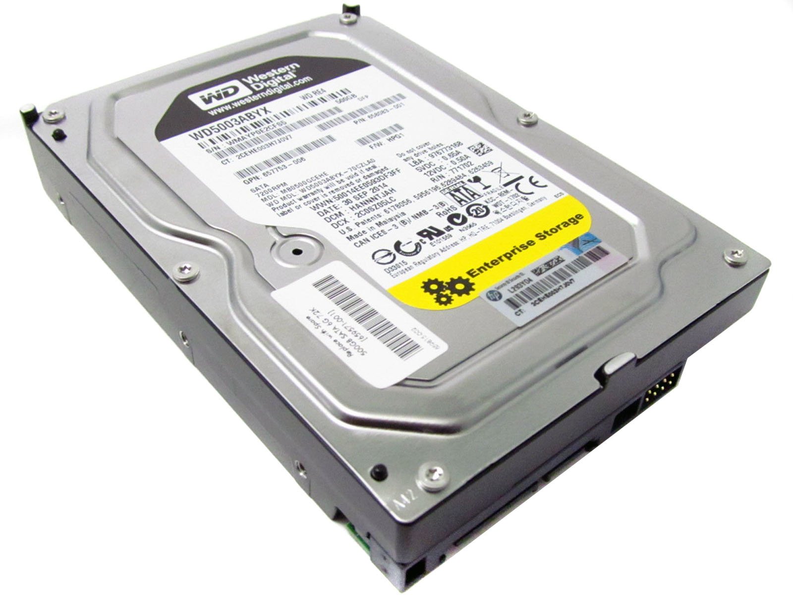 657753-006 Hewlett-Packard 500Gb 7200Rpm 3.5Inch Sata Hard Drive