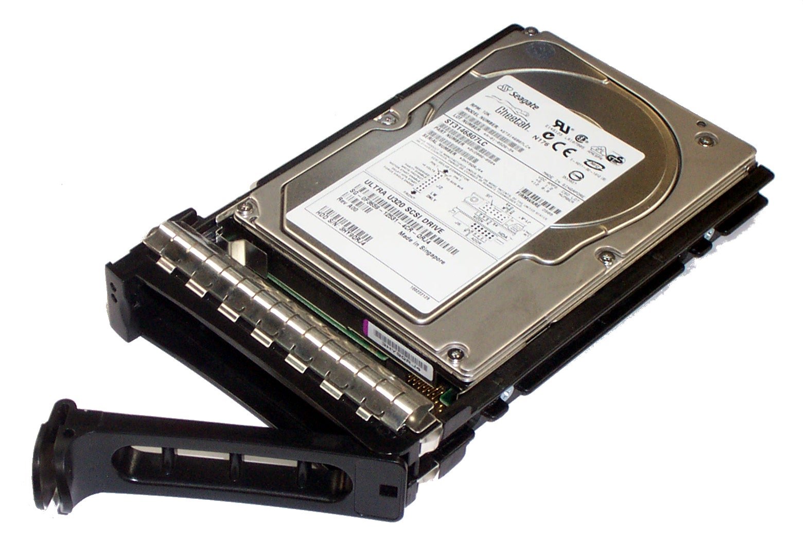 Dell F3659 146GB 8Mb U320 10K 80p SCSI Hard Drive in Poweredge Tray