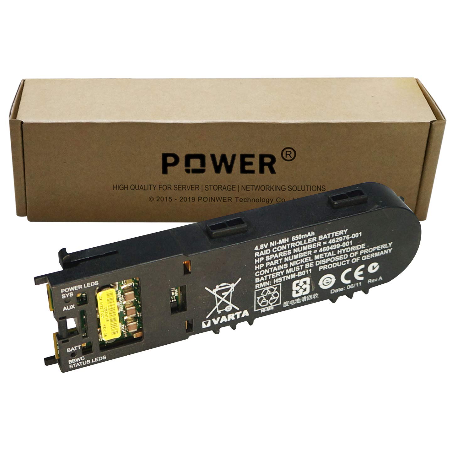 POINWER 462976-001 Battery for HP Smart Array 650mAh 4.8V