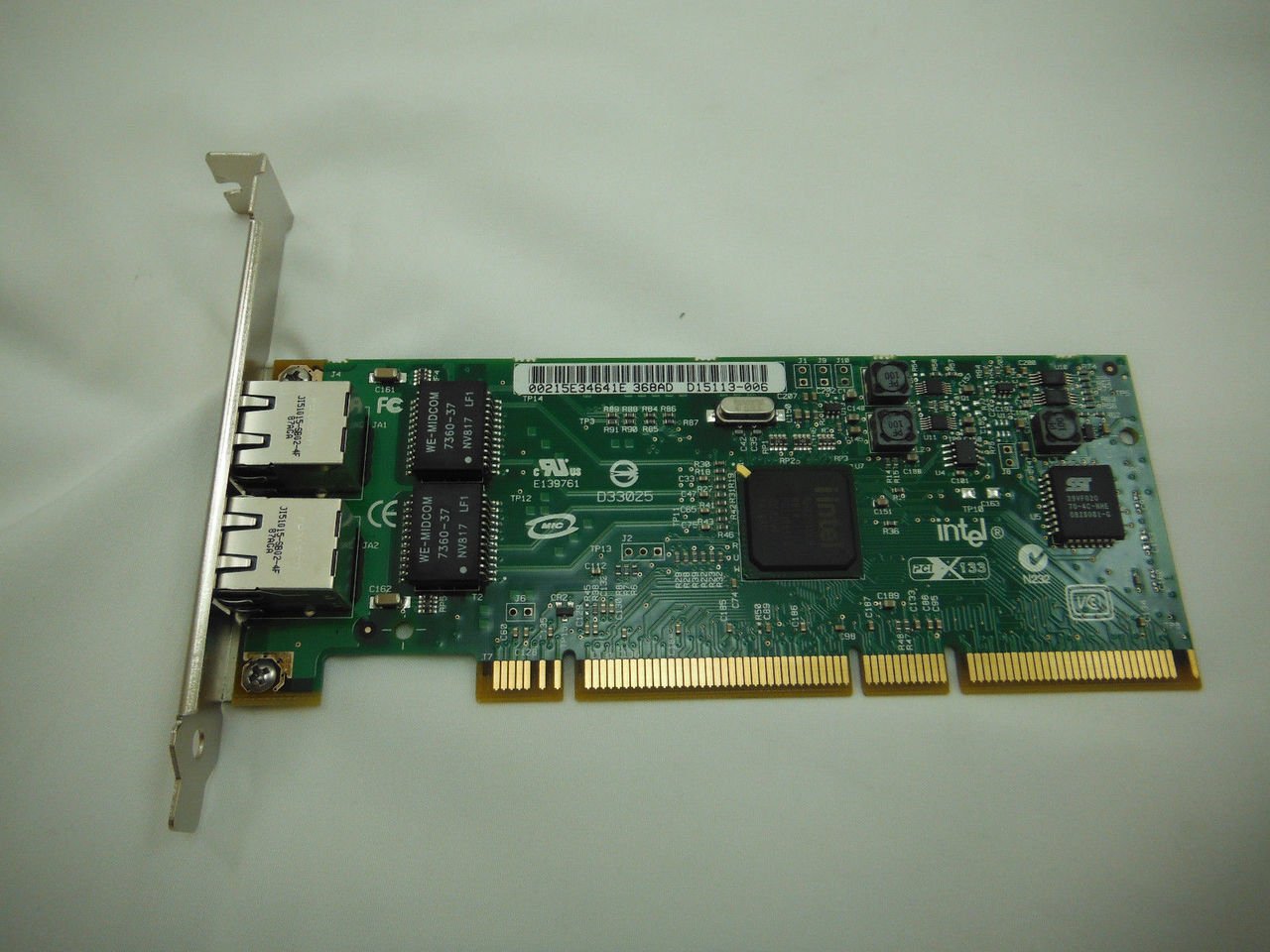 Intel PWLA8492GT PRO/1000 GT PCI/PCI-X Dual Port Server Adapter (Can be used in 32 or 64 bit PCI slots) - OEM