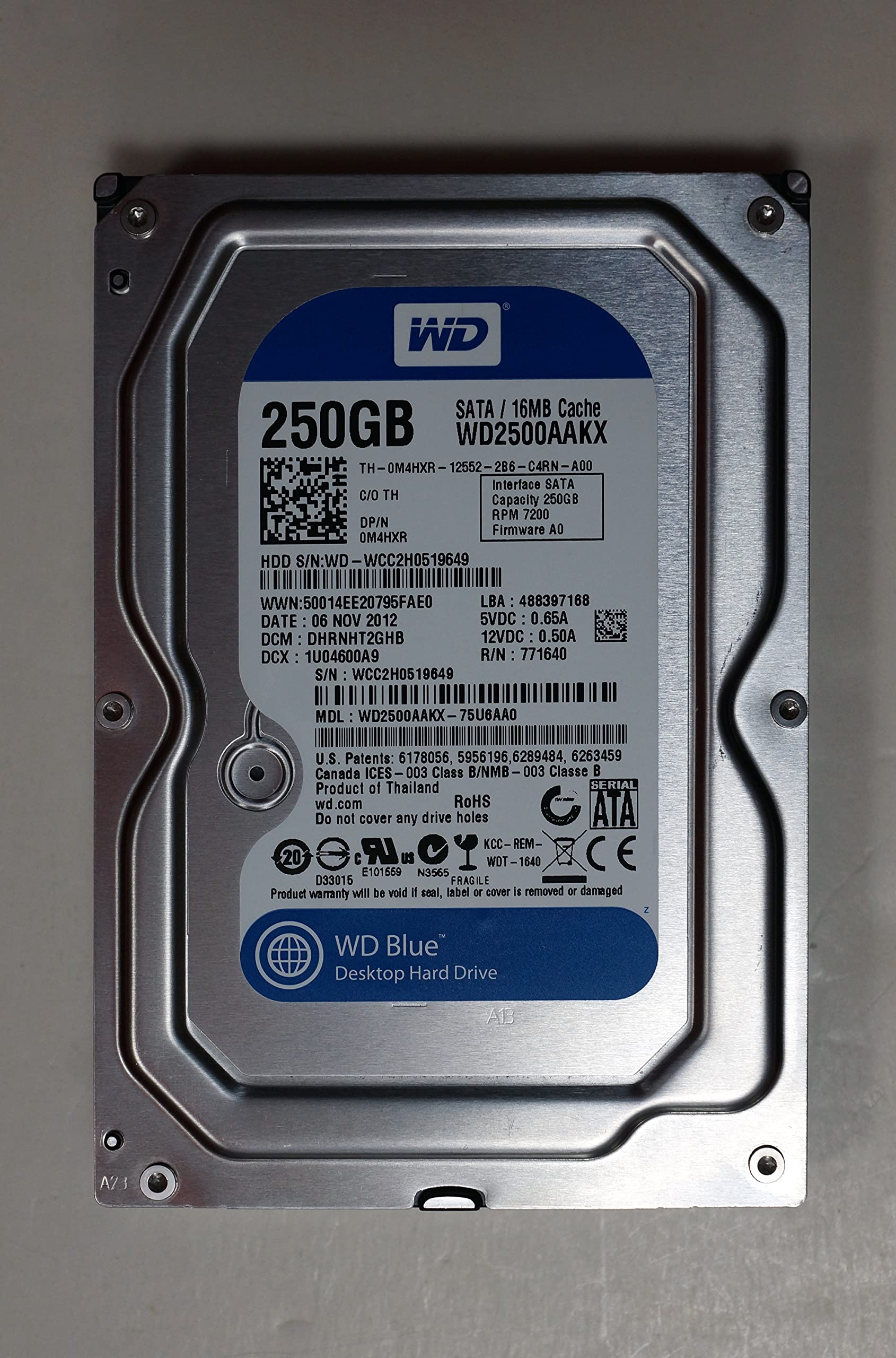 WD2500AAKX Western Digital 250GB 7200RPM SATA ...