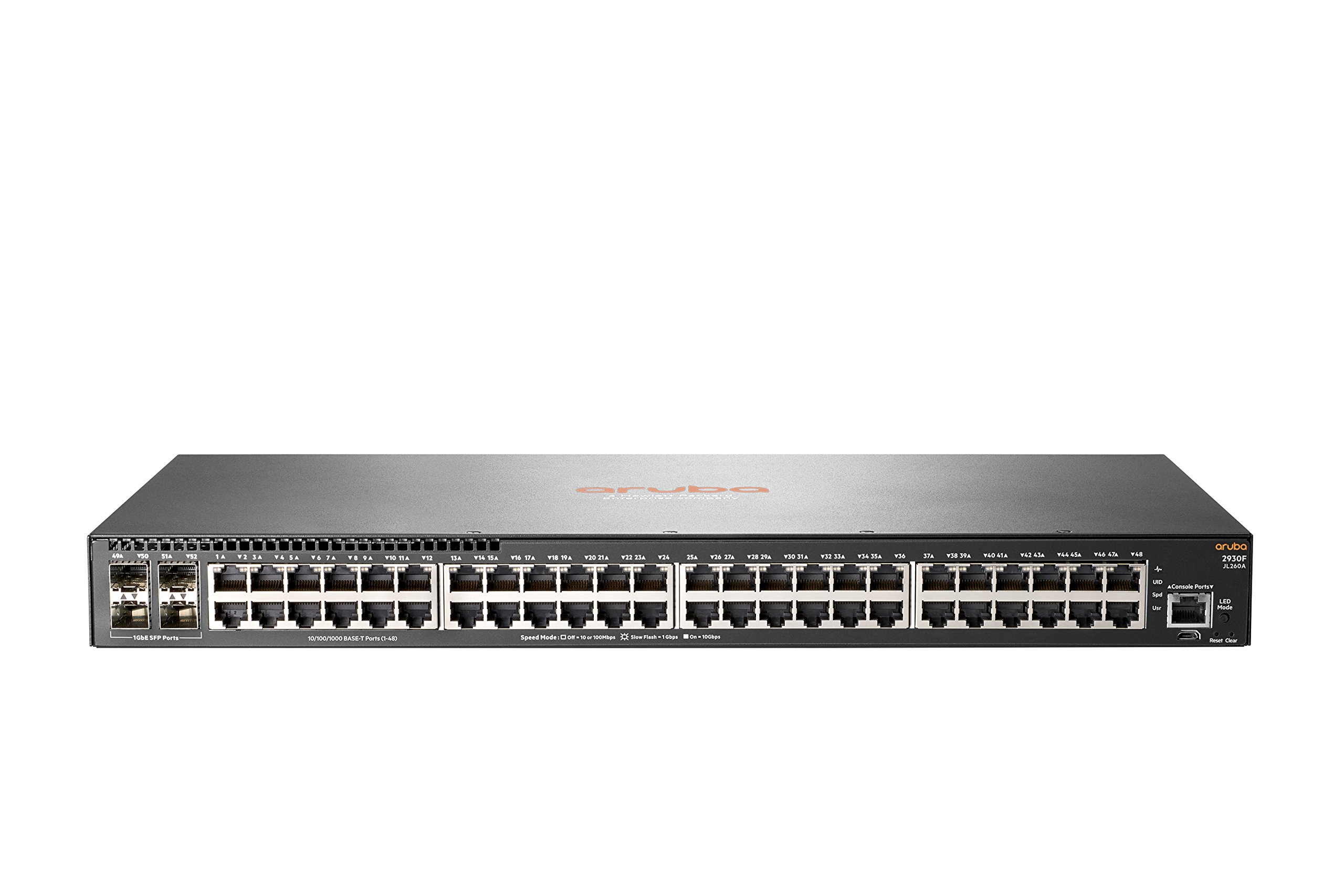 Hewlett Packard Enterprise Aruba 2930F 48G 4SFP Managed L3 Gigabit Ethernet (10/100/1000) 1U Grey