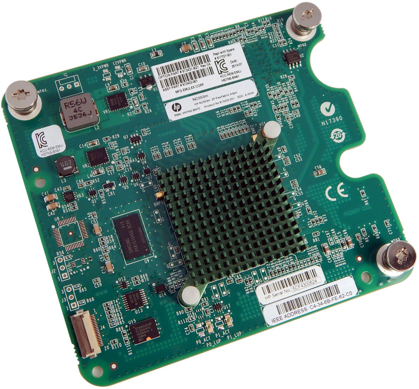 HP BL870c NC553m 10Gb 2Port Flexfabric Board 617727-001