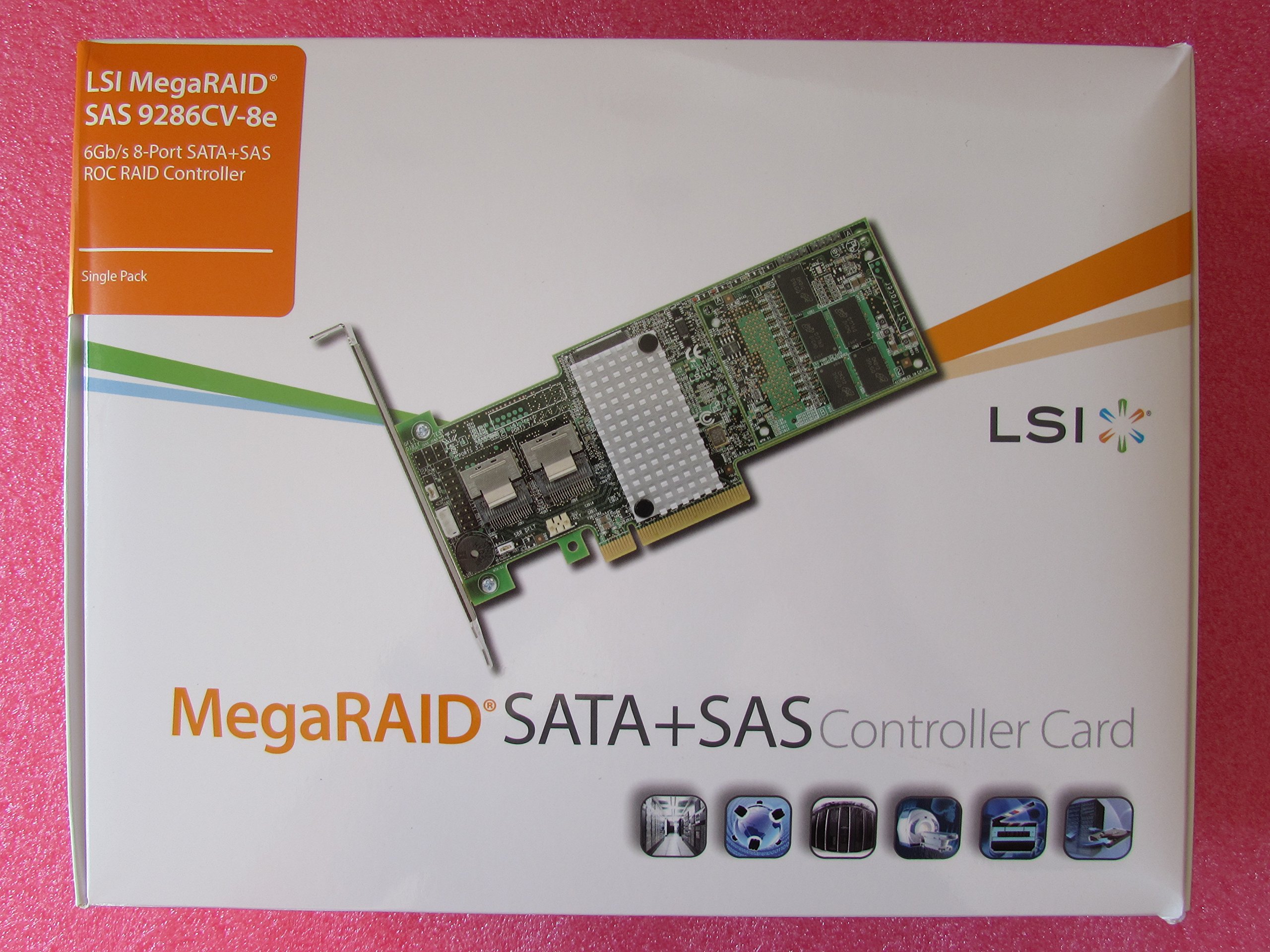 LSI Logic LSI00333 MegaRAID SAS 9286CV-8e 8Port 6Gb s PCIE3.0 1GB Controller Card