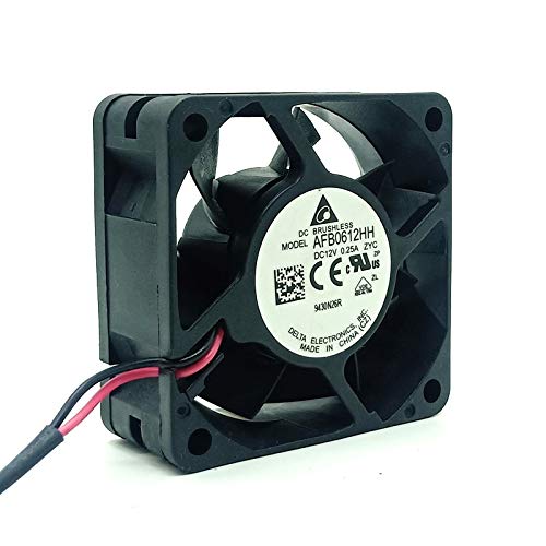 for Delta 6025 12V Server Chassis Cooling Fan AFB0612HH 6CM Ultra-Quiet 2-pin axial dc brushless Cooler