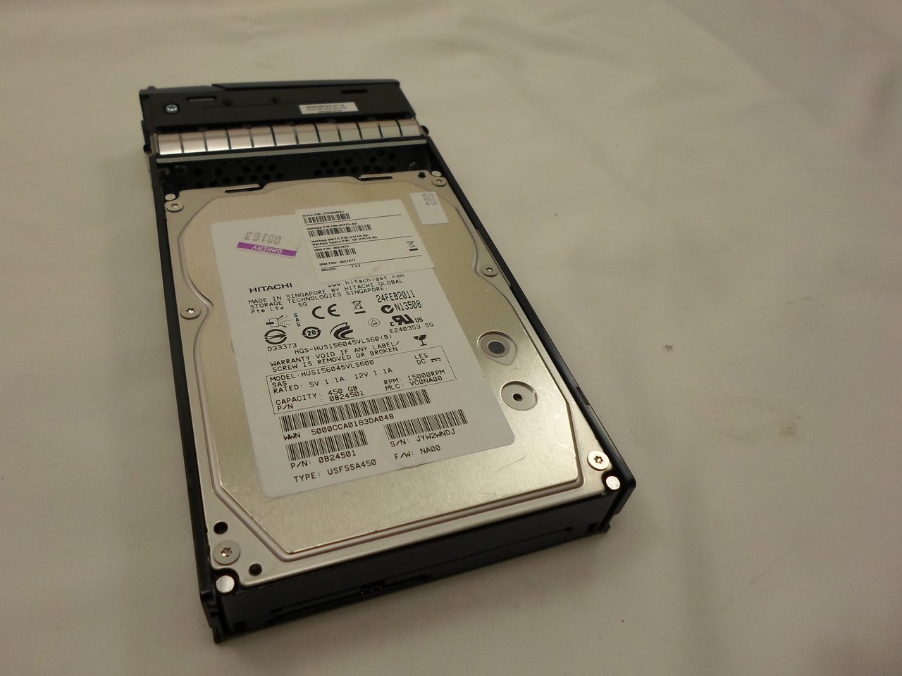 NetApp X411A-R5 450GB 15K RPM SAS Hard Drive