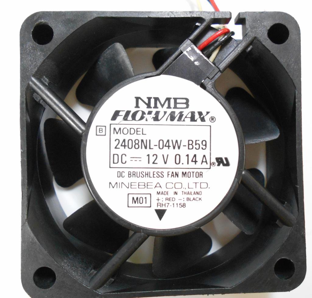 NMB 2408NL-04W-B59 12V 0.14A 3Wire 6020 6cm Cooling Fan