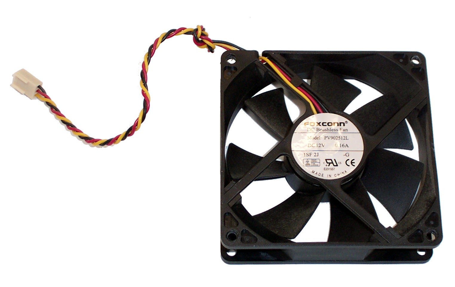 Foxconn DC12V 016A 92x25mm 3-Wire Fan- PV902512L